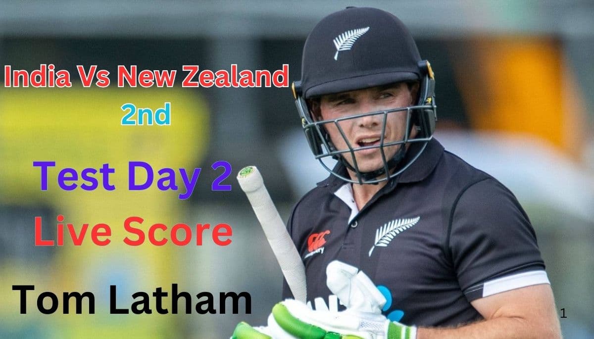 India Vs New Zealand 2nd Test Day 2 Live Score:  Tom Latham की फिफ्टी ने पुणे में मेजबानों की लय को प्रभावित किया | IND – 156; NZ – 170/4, 259