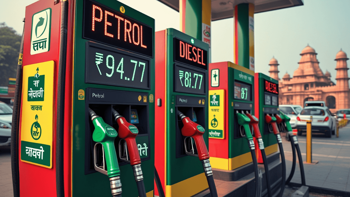 Petrol Diesel Price Today 30 July 2025 को भारत के प्रमुख शहरों में पेट्रोल और डीजल की ताजा कीमतों की जानकारी दर्शाता डिजिटल बोर्ड