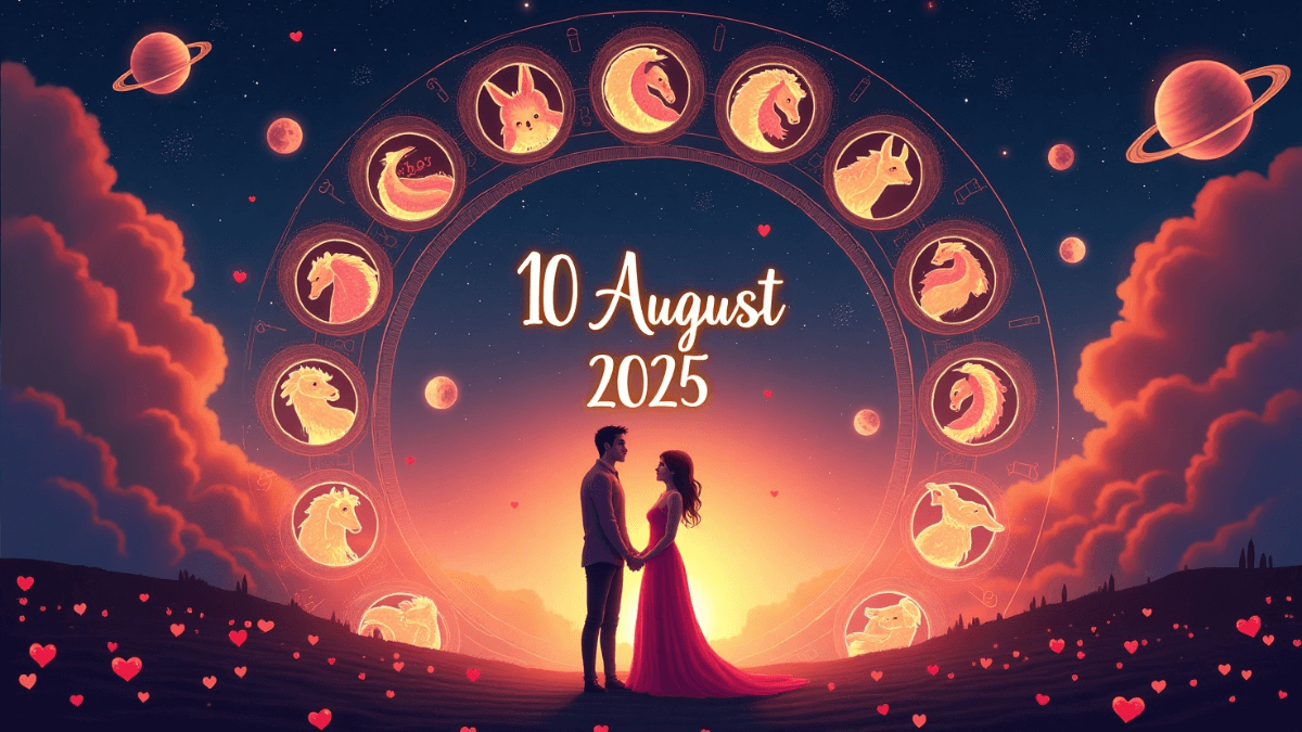 Aaj Ka Love Rashifal 10 August 2025 – आज का लव राशिफल, 12 राशियों के प्रेम जीवन की भविष्यवाणी और ग्रहों का असर
