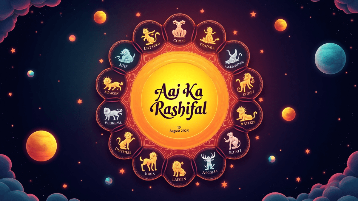 आज चमकेगी इन 6 राशियों की किस्मत! जानिए Aaj Ka Rashifal 10 August 2025 में आपका भविष्य क्या कहता है?