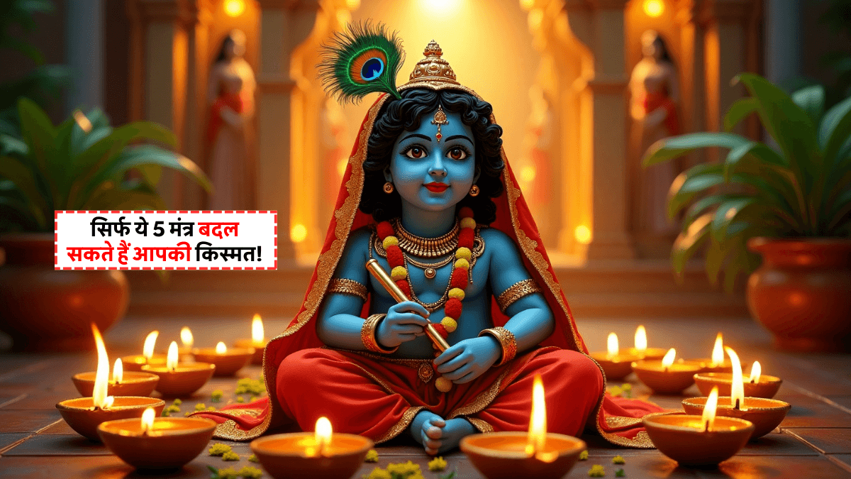 Janmashtami 2025 पर करें इन 5 पावन मंत्रों का जाप, मिलेगा श्रीकृष्ण का आशीर्वाद