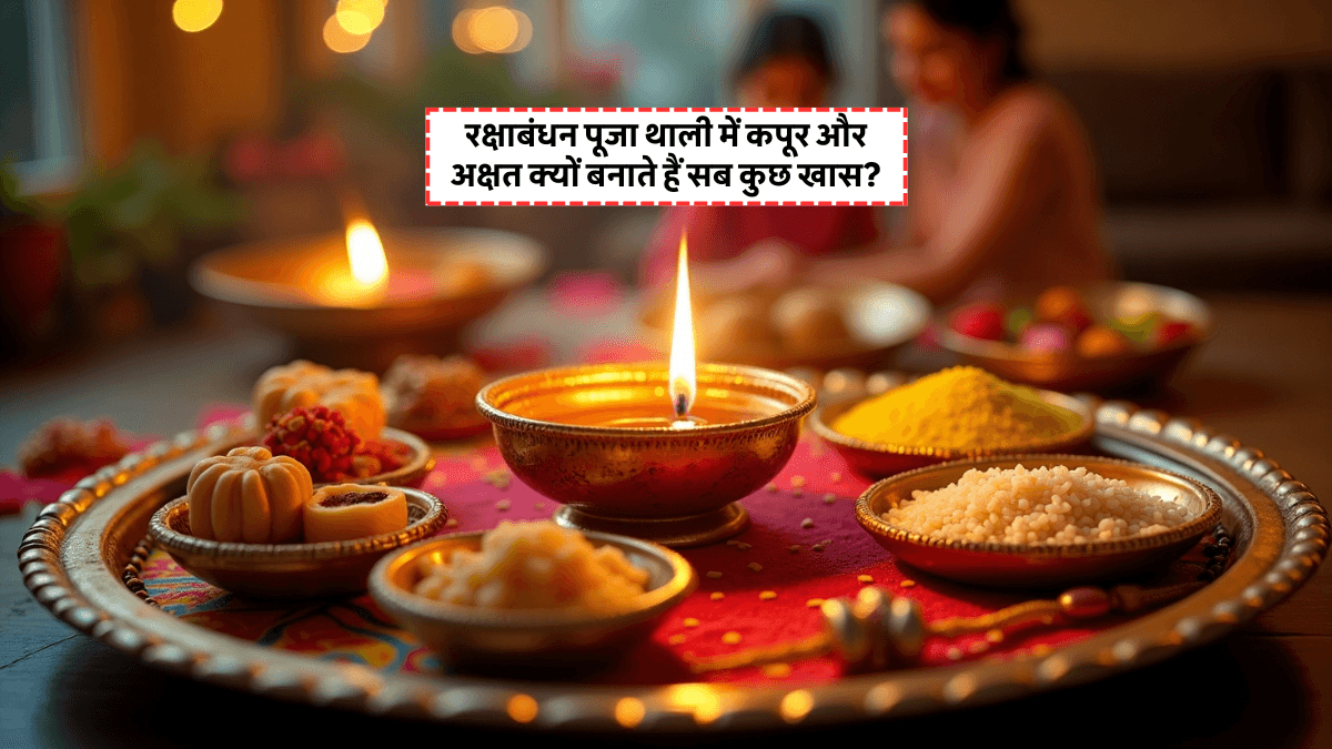 Raksha Bandhan Puja Thali 2025: रक्षाबंधन की पूजा थाली में कपूर और अक्षत क्यों होते हैं जरूरी?