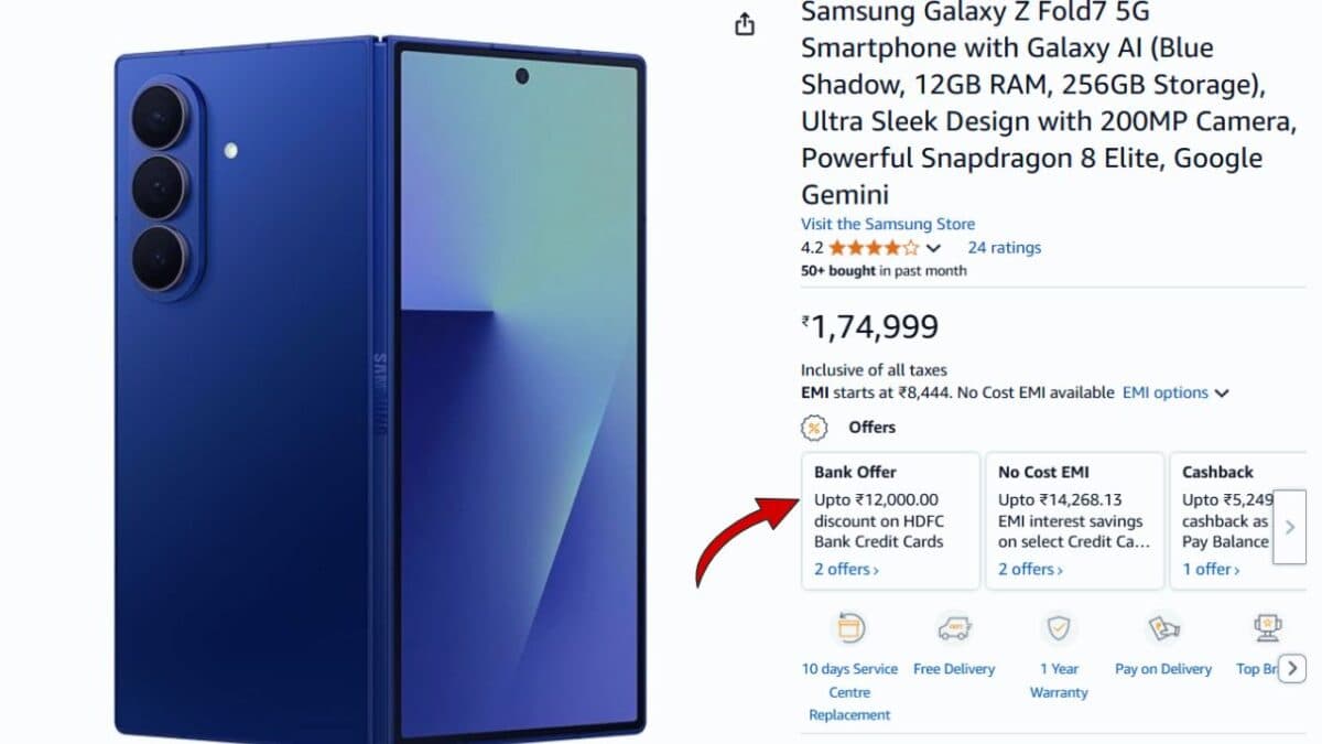 Samsung Galaxy Z Fold 7: camera and Amazon discount offer
