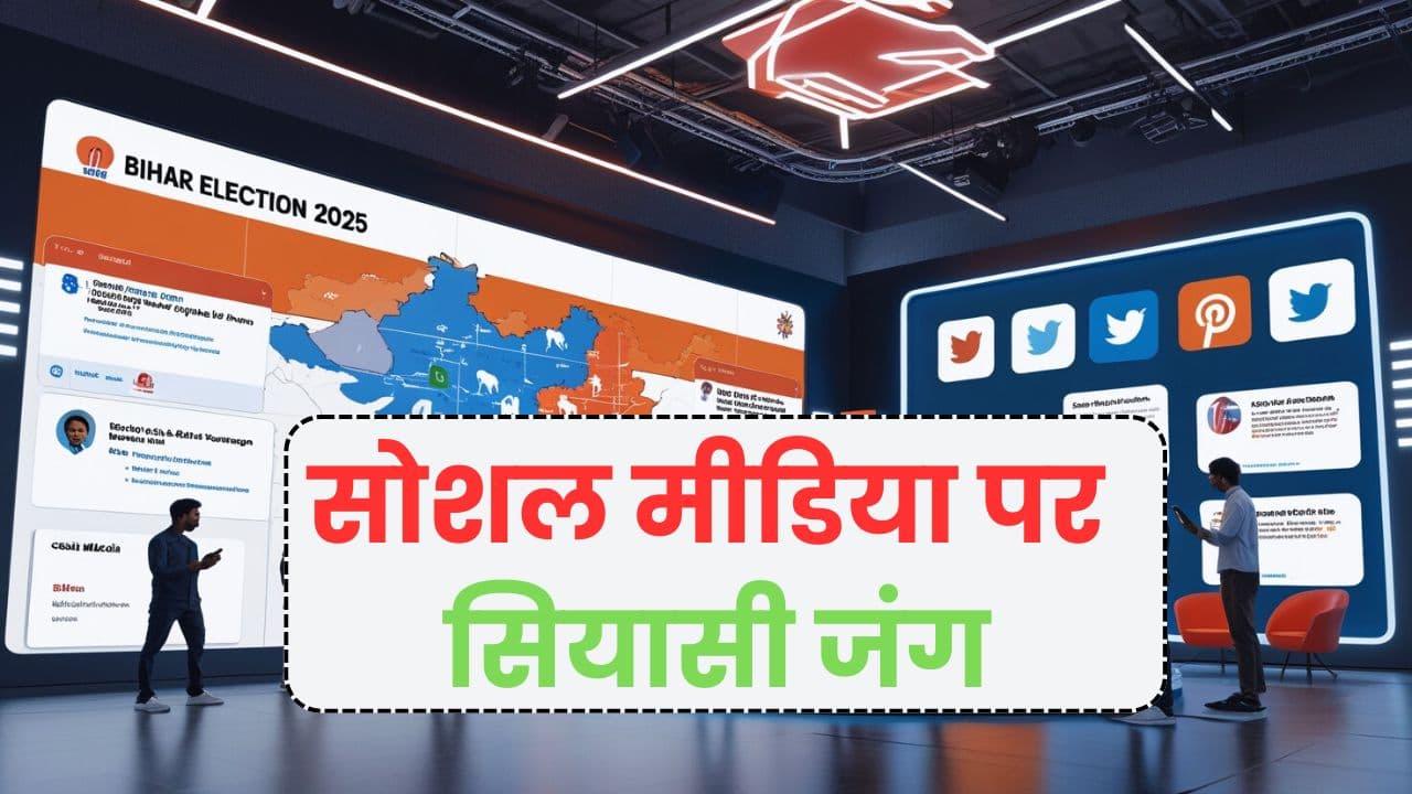 Bihar Election 2025 Digital War सोशल मीडिया की जंग तेज़, डिजिटल प्लेटफॉर्म पर हो रही सियासत की नई बिसात