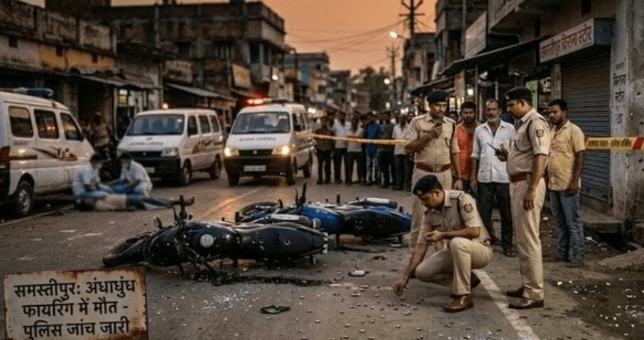 Bihar News: Samastipur में दिनदहाड़े फायरिंग, एक की मौत, दूसरा गंभीर