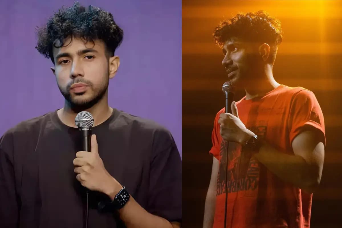 Abhishek Upmanyu Biography: Abhishek Upmanyu स्टेज पर परफॉर्म करते हुए, दर्शकों की भीड़ के बीच, उनकी लोकप्रियता और सफलता को दर्शाता हुआ चित्र।