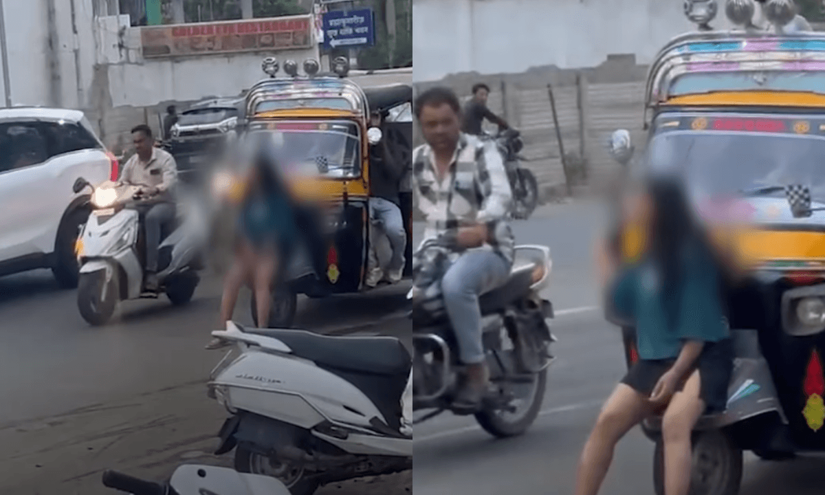 Bhopal Girl Viral video: भोपाल के नीलबड़ चौराहे पर सड़क के बीच लड़की का हंगामा, ट्रैफिक जाम और भीड़ जुटी – वायरल वीडियो की घटना