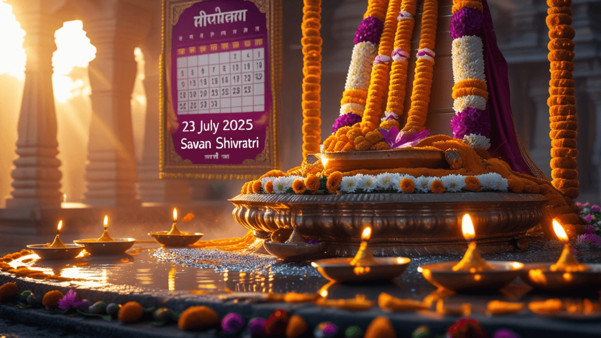 Aaj Ka Panchang 23 July 2025 – सावन शिवरात्रि व्रत, शुभ मुहूर्त और आज के धार्मिक पंचांग की जानकारी।