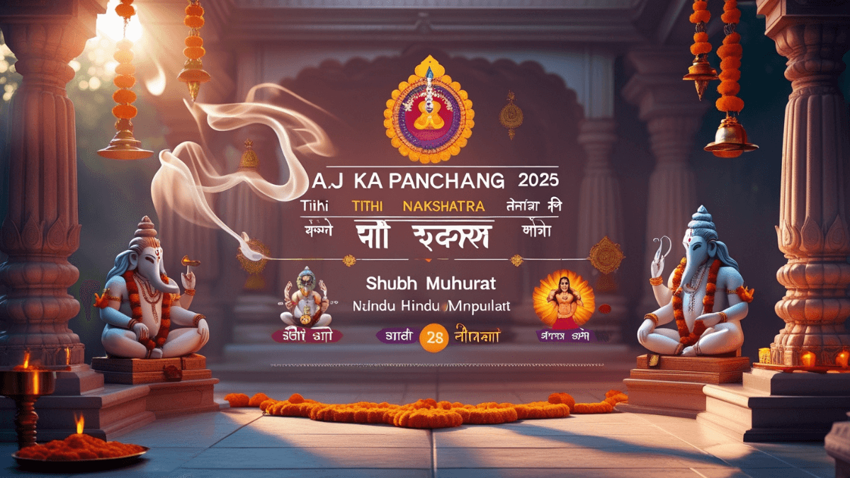 Aaj Ka Panchang 28 July 2025 का शुभ मुहूर्त, राहु काल और ग्रहों की स्थिति की जानकारी
