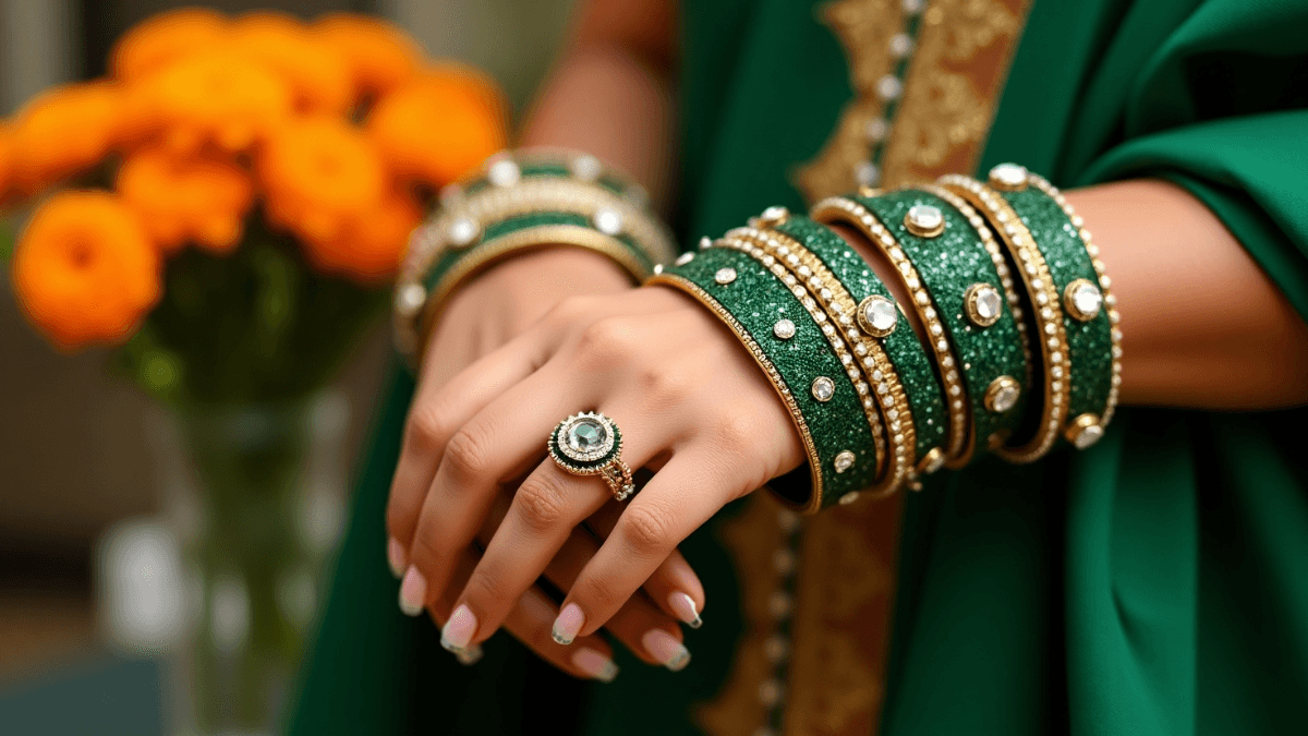 Green Chura Designs for Teej and Sawan 2025 – Elegant and Trendy Bridal Look