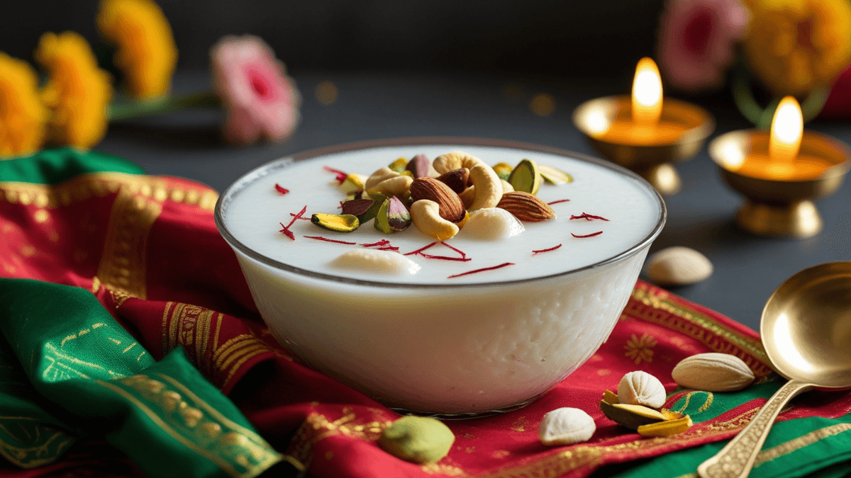 Hariyali Teej Kheer Recipe में बनी स्वादिष्ट और पारंपरिक नारियल की खीर का चित्र