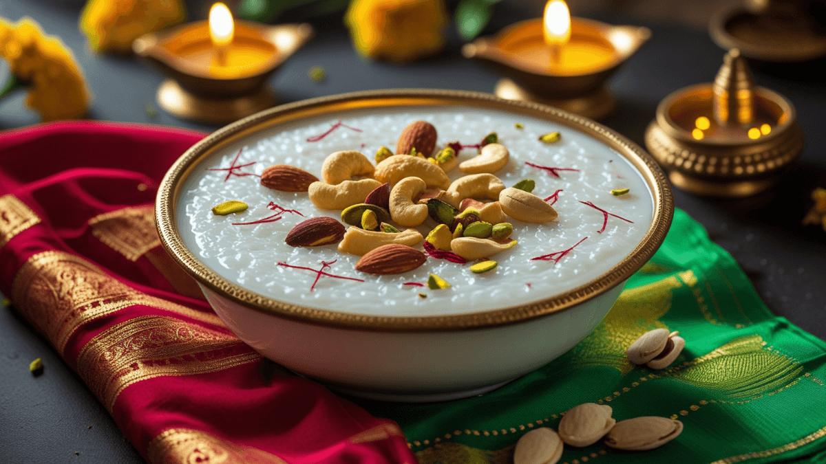 Hariyali Teej Kheer Recipe में बनी स्वादिष्ट और पारंपरिक नारियल की खीर का चित्र