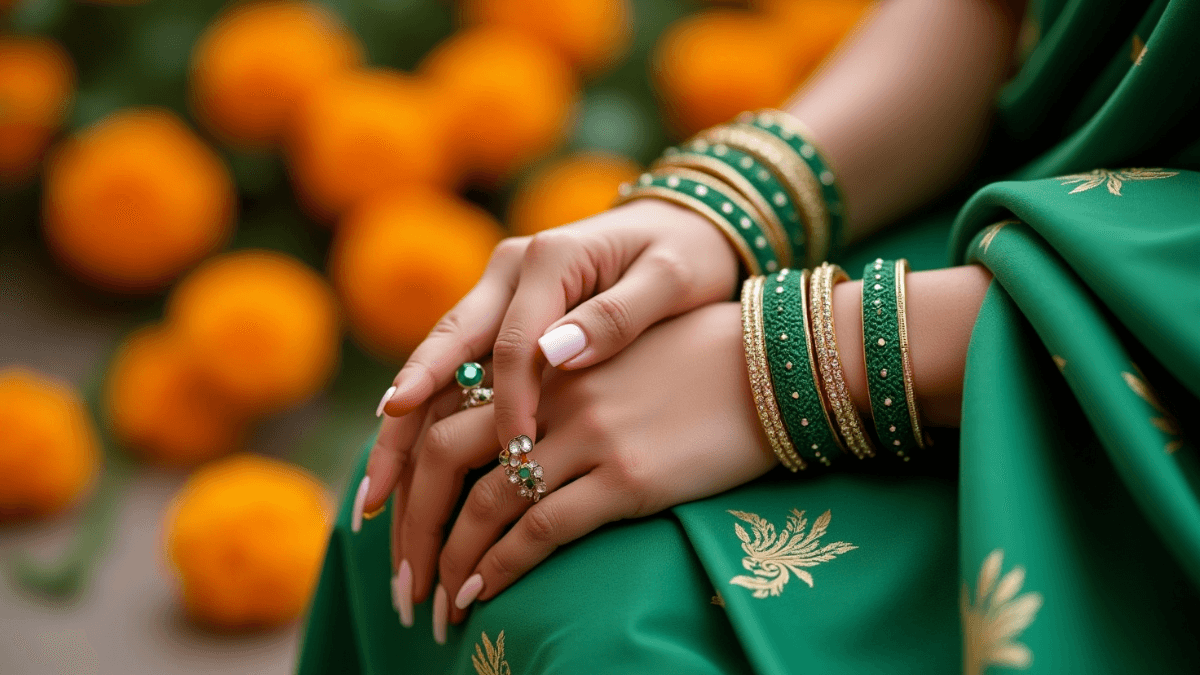 Green Chura Designs for Teej and Sawan 2025 – Elegant and Trendy Bridal Look
