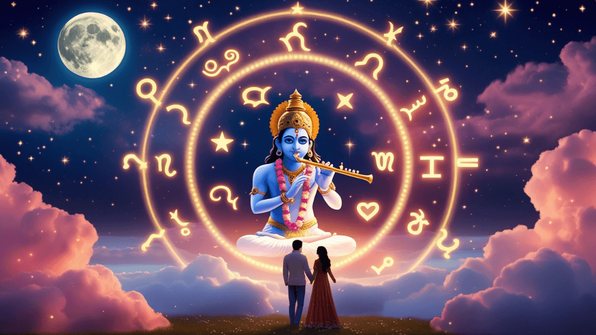 01 अगस्त 2025 का लव राशिफल – प्यार, रिश्ते और भावनाओं से जुड़ी राशियों की भविष्यवाणी के साथ आकर्षक ज्योतिषीय चित्र।