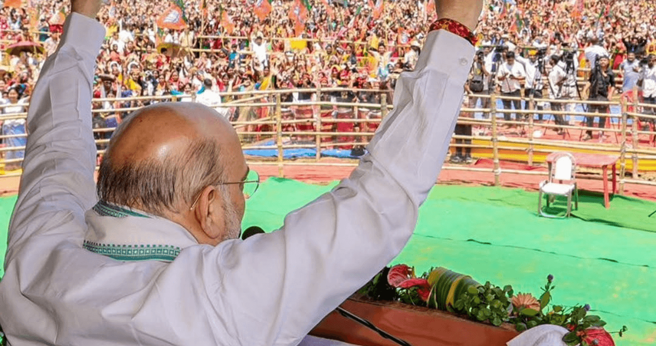 असम में चुनावी माहौल तेज, गृहमंत्री Amit Shah की रैली में दिखा जोश
