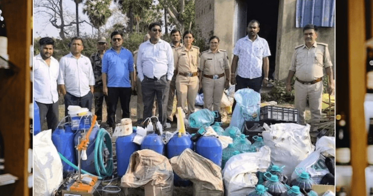 Bihar में अवैध शराब का बड़ा खुलासा: नालंदा में अंग्रेजी शराब की मिनी फैक्ट्री पकड़ी गई, नदी किनारे चल रहा था खतरनाक खेल