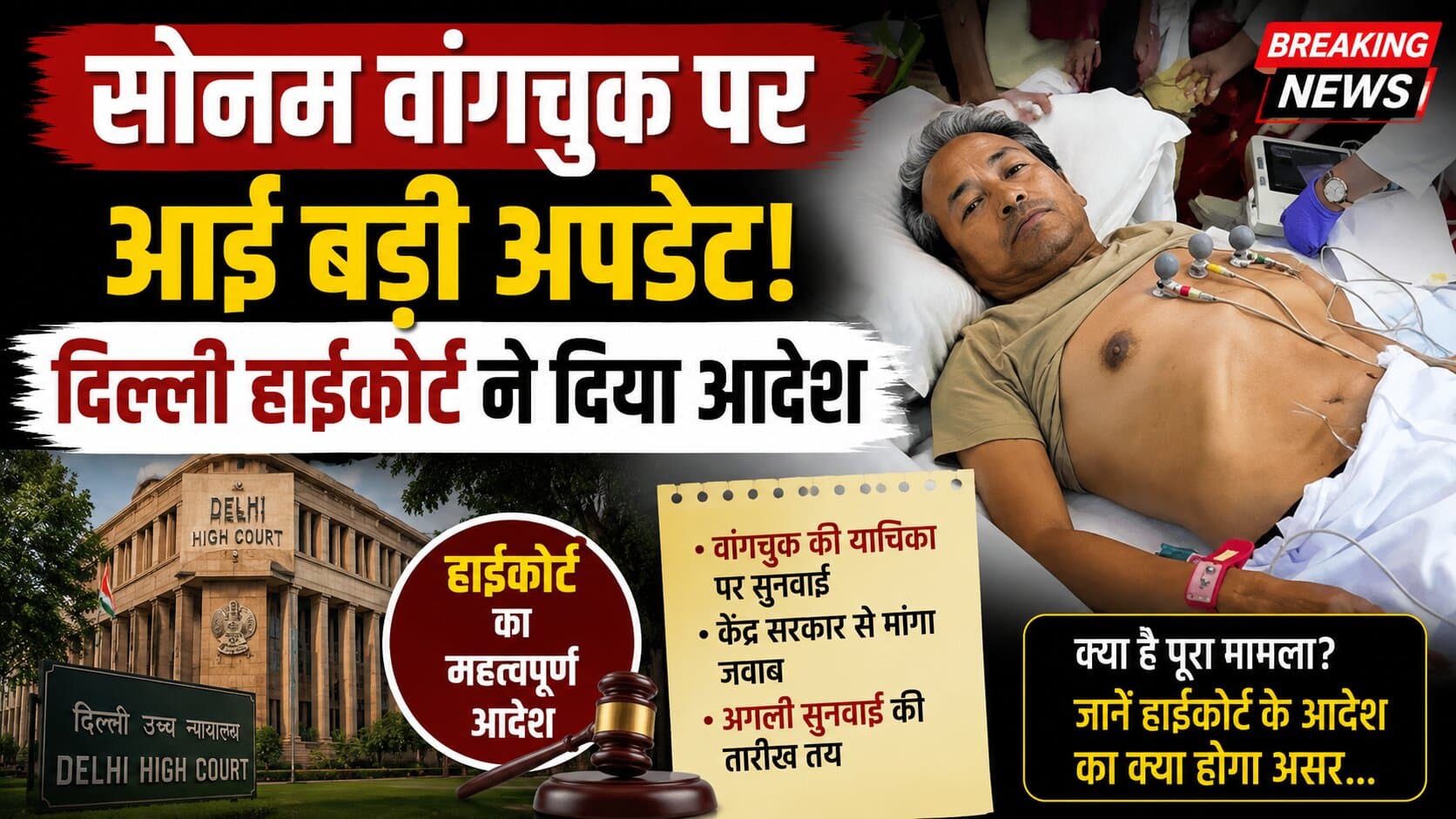 Sonam Wangchuk Health Update: सोनम वांगचुक पर आई बड़ी अपडेट, दिल्ली हाईकोर्ट ने दिया आदेश …
