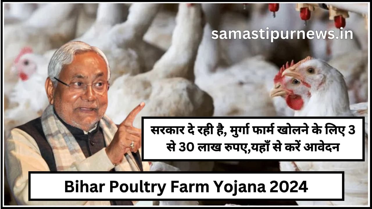 Bihar Poultry Farm Yojana 2024:सरकार दे रही है, मुर्गा फार्म खोलने के लिए 3 से 30 लाख रुपए,यहाँ से करें आवेदन