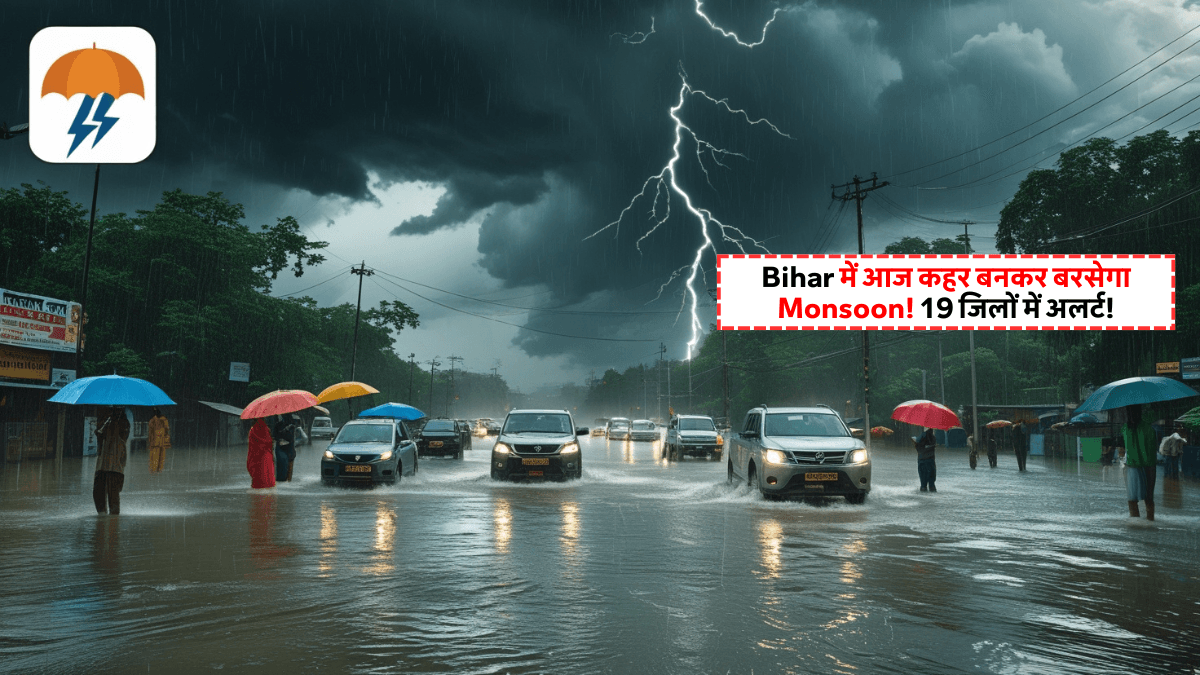 Bihar Weather Today: झमाझम बारिश का अलर्ट, कई जिलों में तेज हवा और वज्रपात की चेतावनी