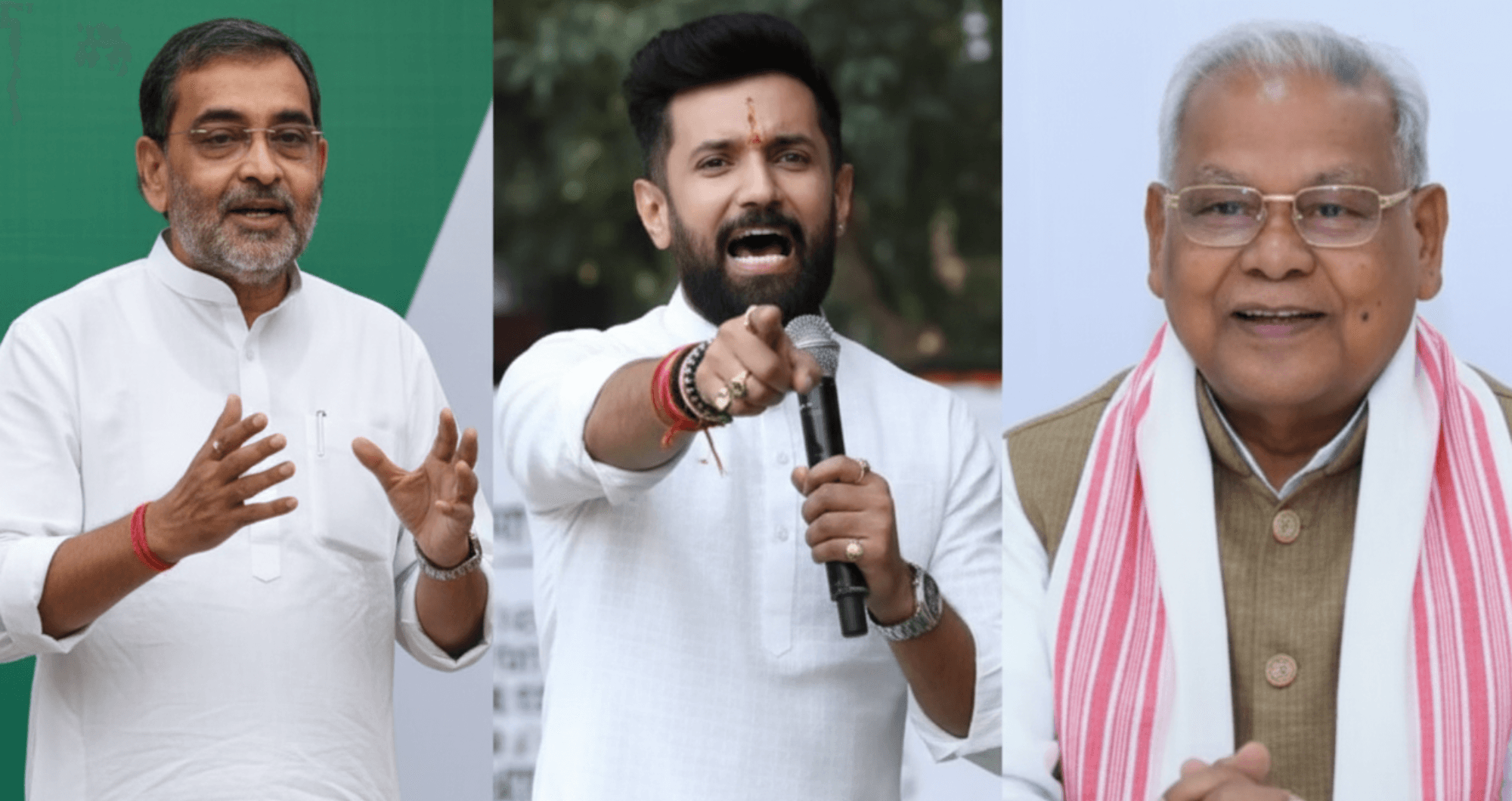 Bihar Election 2025: एनडीए में सीट बंटवारे पर सियासी घमासान, कुशवाहा-चिराग-मांझी के बयान से बढ़ी चर्चा