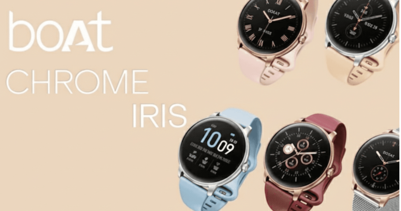 boAt Chrome Iris लॉन्च: प्रीमियम डिजाइन और हेल्थ फीचर्स के साथ नई स्मार्टवॉच की एंट्री
