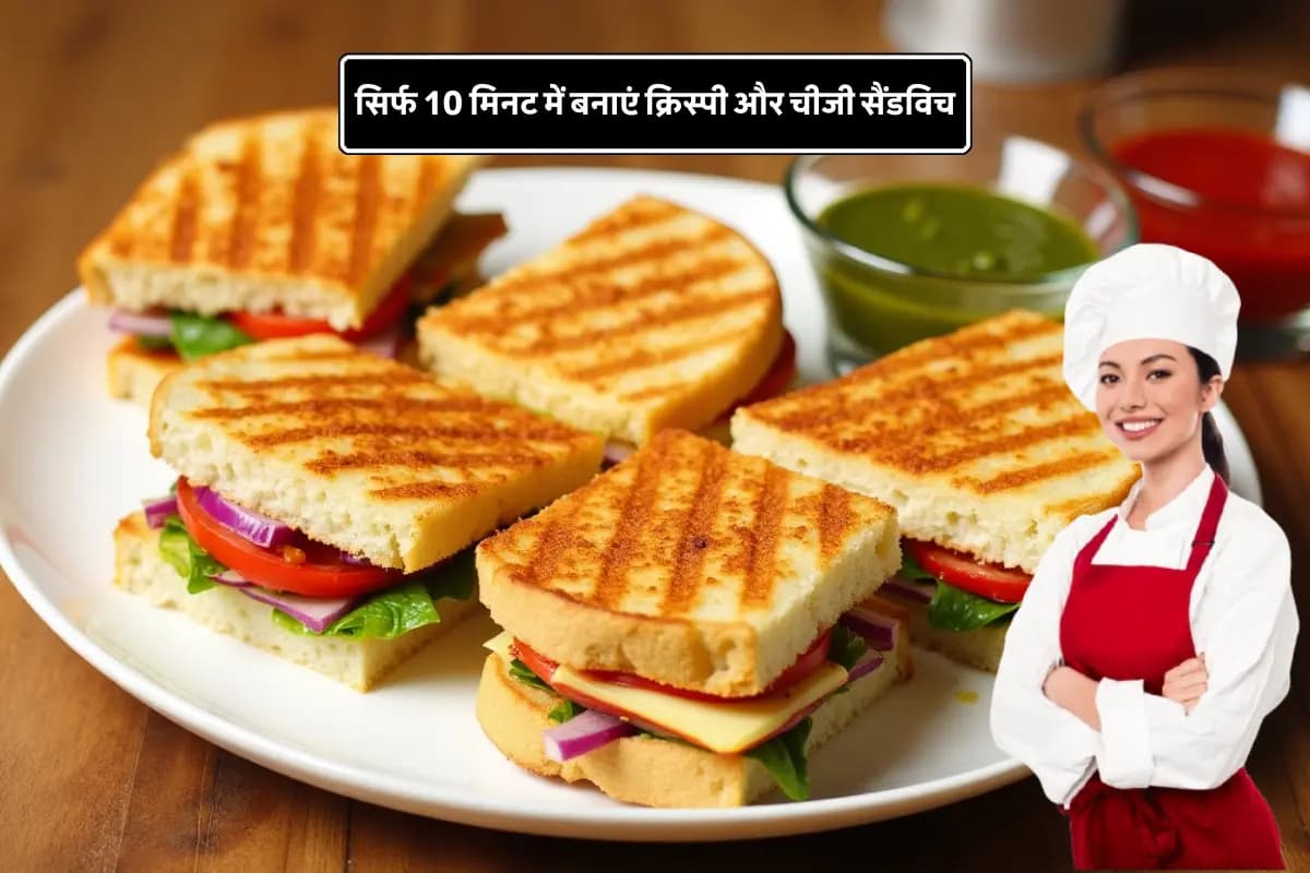 Cheese Sandwich Recipe: सिर्फ 10 मिनट में बनाएं ये Cheese Sandwich, इतना स्वाद कि हर कोई रेसिपी पूछेगा!