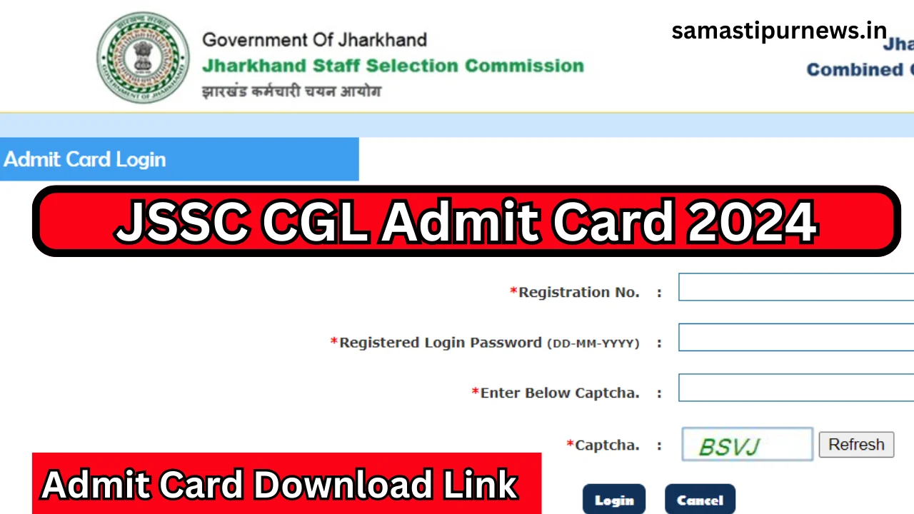 JSSC CGL Admit Card 2024