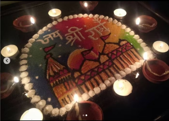 Ram Mandir Rangoli Design: रामलला के आगमन का स्वागत करने के लिए अपने घर को इन रंगोली से सजाएं 4 image 4