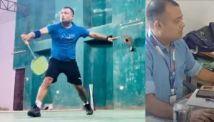 Sbi Bank, Sbi Bank Manager, Gautam Selected In National Badminton Team, In Munger, Bihar News
