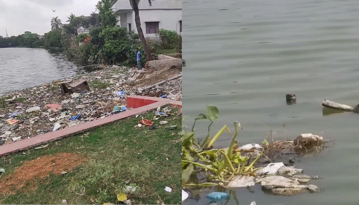 दरभंगा के हराही पोखर में गंदगी से छठ महापर्व संकट में, नगर निगम की लापरवाही से बढ़ी परेशानी 1 दरभंगा के हराही पोखर में गंदगी से छठ महापर्व संकट में, नगर निगम की लापरवाही से बढ़ी परेशानी