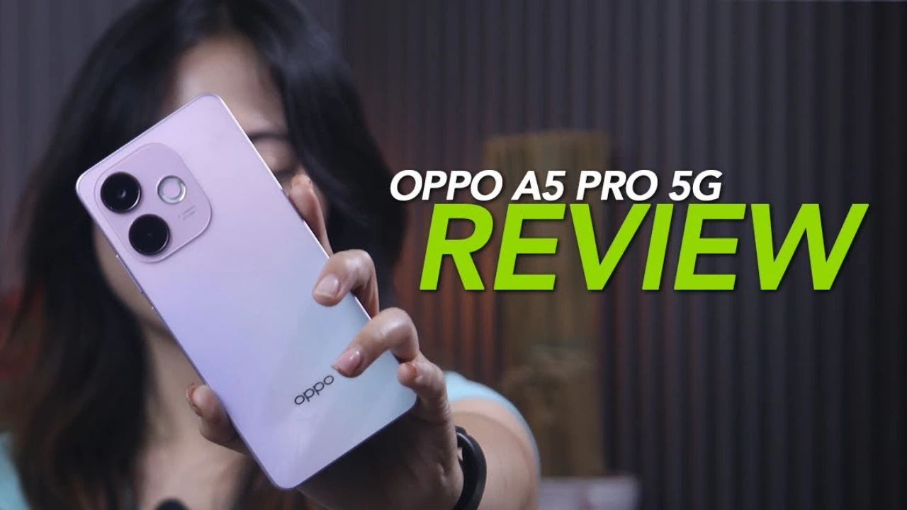 "OPPO A5 Pro 5G स्मार्टफोन के फीचर्स और डिजाइन की झलक - 120Hz डिस्प्ले, 50MP कैमरा, 5800mAh बैटरी के साथ 5G अनुभव।
