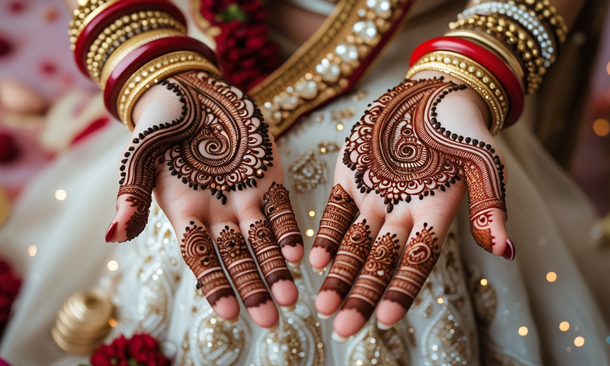 Ai Mehndi Design 2025: अब शादी-ब्याह में छाएंगी कस्टम Ai मेहंदी डिज़ाइनें 8 Ai Mehndi Design 2025: दुल्हन के हाथों पर आर्टिफिशियल इंटेलिजेंस से बनी कस्टम मेहंदी डिज़ाइन