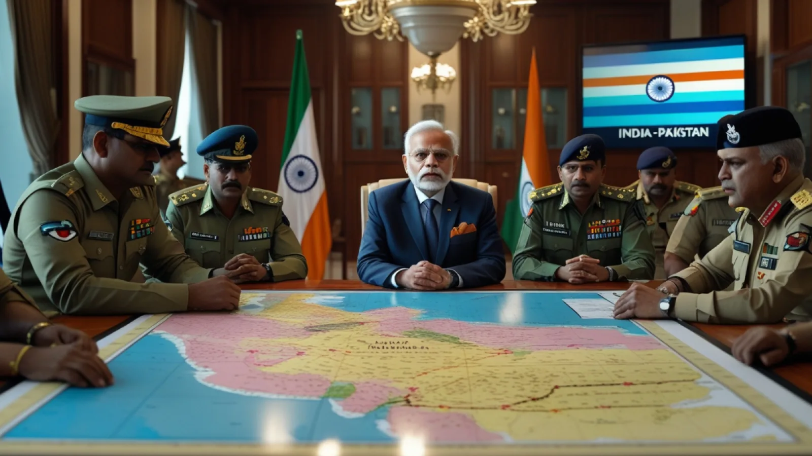 India Pakistan News LIVE Updates: भारत-पाकिस्तान संघर्षविराम के बीच वायुसेना की कार्रवाई जारी, पीएम मोदी के साथ सेना प्रमुखों की बैठक की तस्वीर