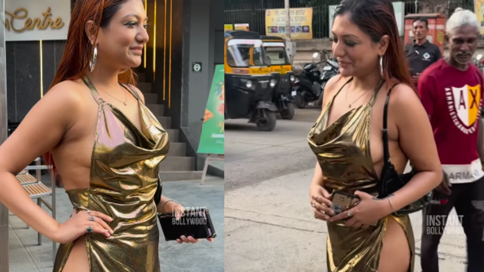 Khushi Mukherjee Golden Dress Video: Boldness की हद पार! Khushi Mukherjee सड़क पर ऐसे निकलीं कि लोग देखने को मजबूर हो गए