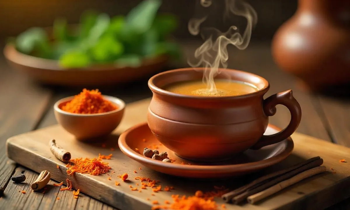 Rajwadi Chai Recipe: शाही मसालों से बनी राजवाड़ी चाय की कप में सर्व की गई पारंपरिक भारतीय चाय