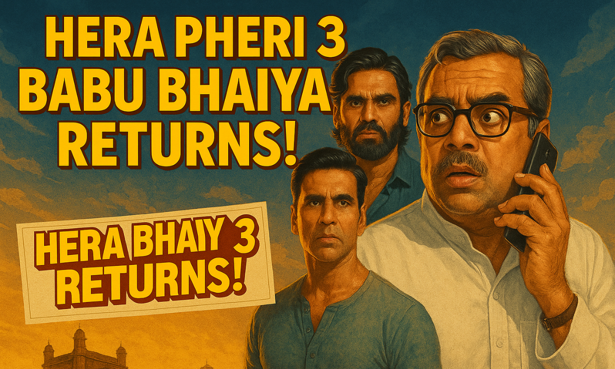 Hera Pheri 3 Controversy: परेश रावल फिल्म हेरा फेरी 3 में अपने आइकॉनिक बाबू भैया के किरदार में वापसी करते हुए, विवादों के बाद