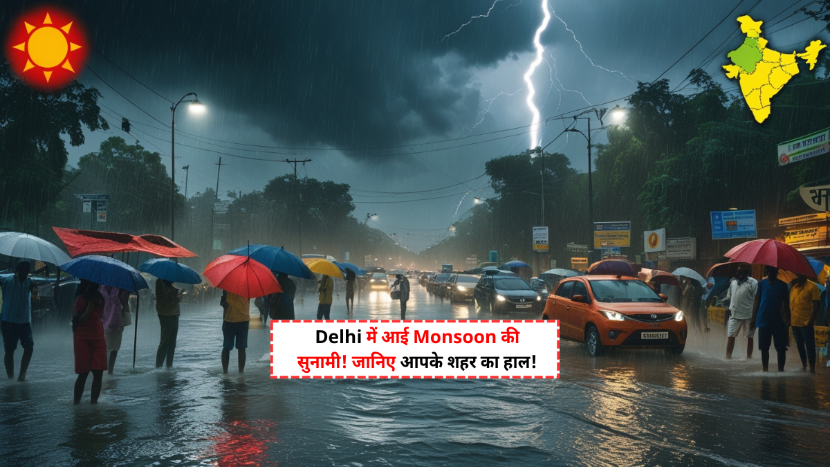 Weather Report 30 June 2025: दिल्ली में मूसलाधार बारिश, यमुनोत्री में भूस्खलन, पूरे भारत में भारी बारिश का अलर्ट