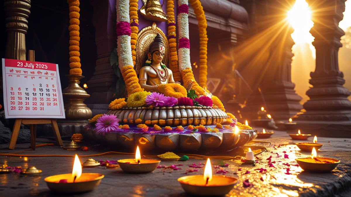 Aaj Ka Panchang 23 July 2025: सावन शिवरात्रि व्रत और शुभ मुहूर्त 1 Aaj Ka Panchang 23 July 2025 – सावन शिवरात्रि व्रत, शुभ मुहूर्त और आज के धार्मिक पंचांग की जानकारी।