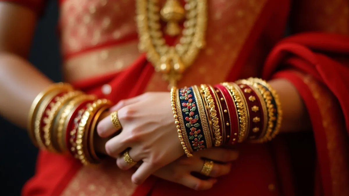Bangles Designs for Women: महिलाओं के हाथों में ट्रेंडिंग बैंगल्स डिज़ाइन्स – कुंदन, ऑक्सीडाइज्ड और जड़ाऊ चूड़ियों के साथ स्टाइलिश लुक