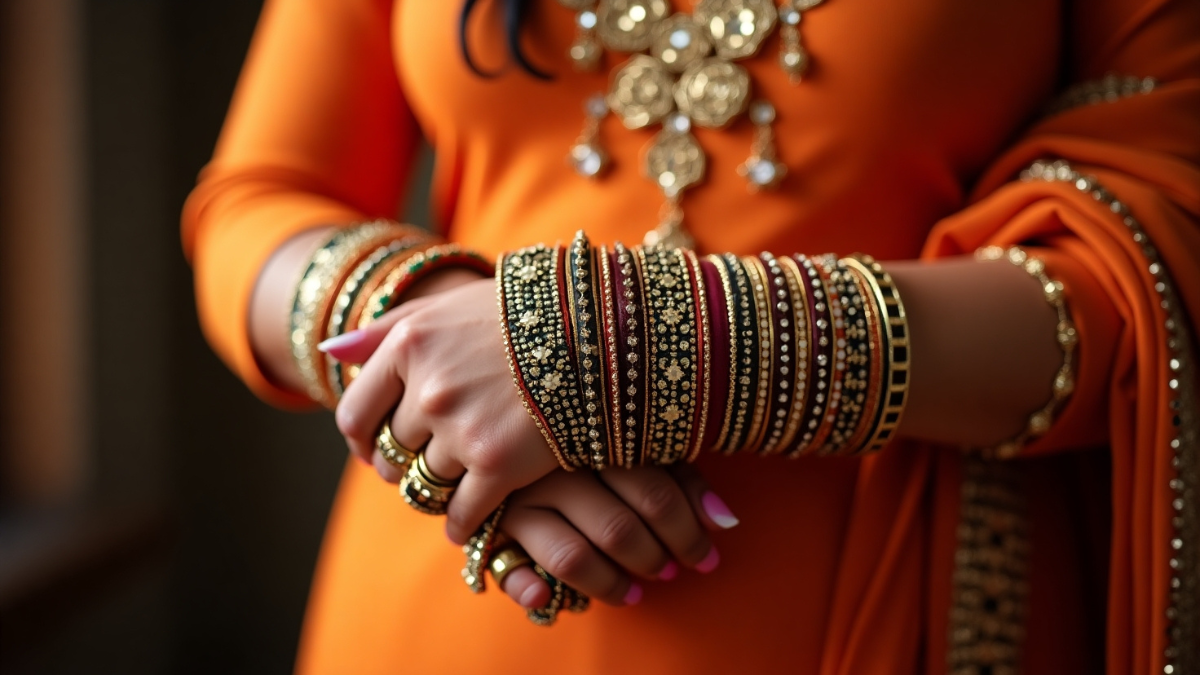 Bangles Designs For Women: जानिए लेटेस्ट ट्रेंड्स और स्टाइल टिप्स 5 Bangles Designs For Women: महिलाओं के हाथों में ट्रेंडिंग बैंगल्स डिज़ाइन्स – कुंदन, ऑक्सीडाइज्ड और जड़ाऊ चूड़ियों के साथ स्टाइलिश लुक