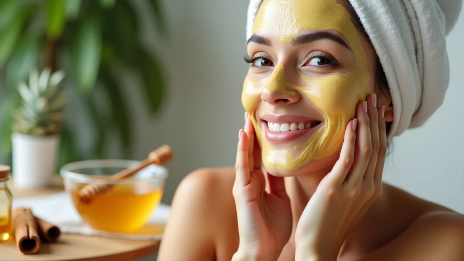Honey and cinnamon DIY face mask for pigmentation and glowing skin – natural home remedy