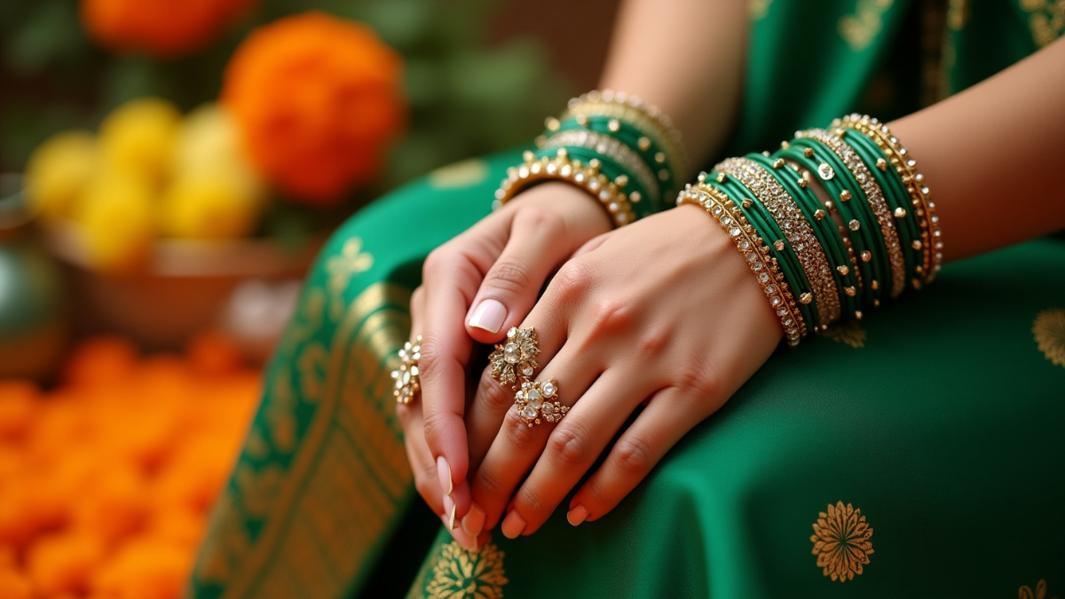 Trending Green Chura Designs: सावन और तीज पर ट्रेंडिंग ग्रीन चूड़ा डिजाइन जो बढ़ाएं आपका रॉयल लुक 8 Green Chura Designs For Teej And Sawan 2025 – Elegant And Trendy Bridal Look