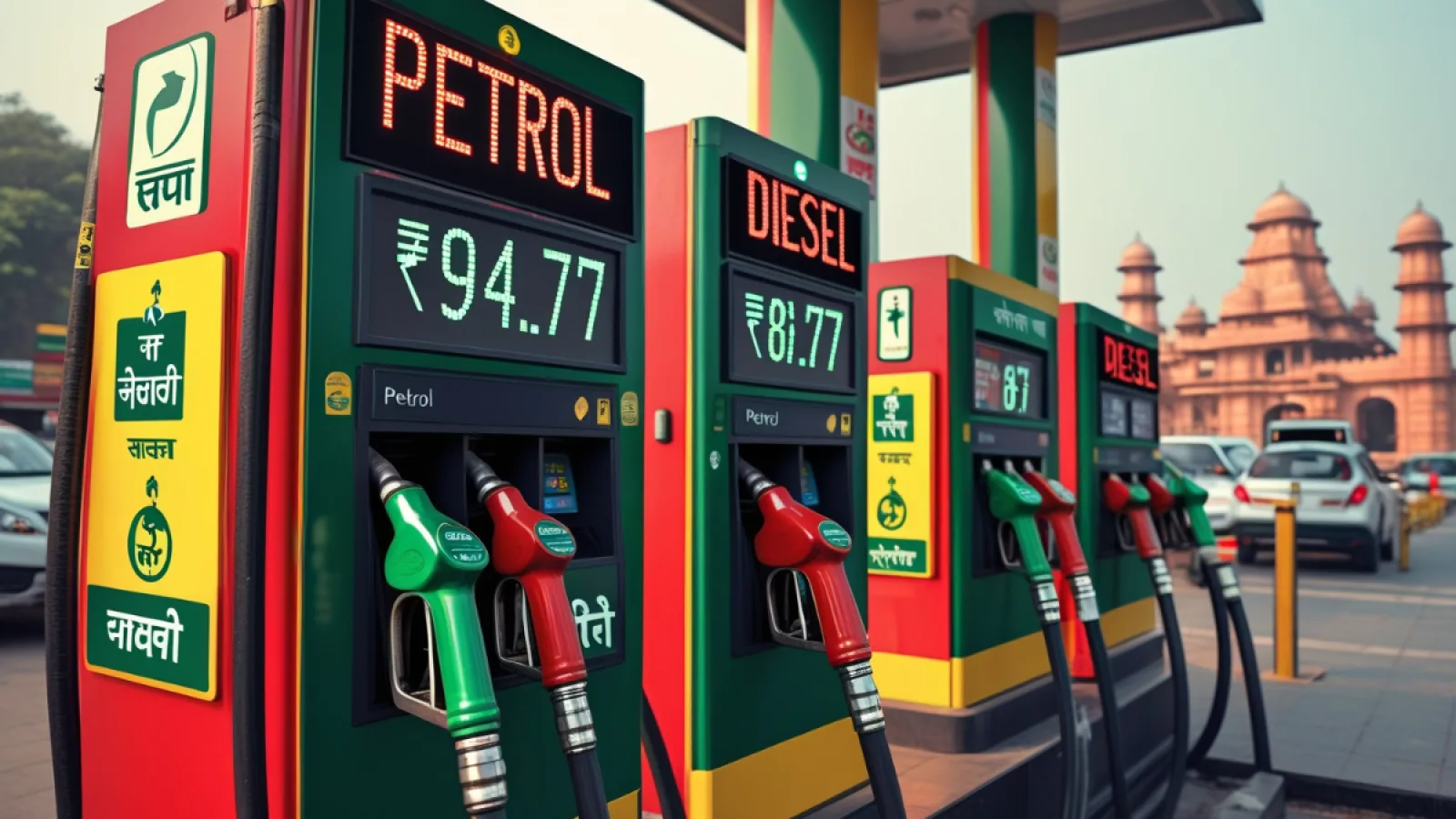 Petrol Diesel Price Today 30 July 2025 को भारत के प्रमुख शहरों में पेट्रोल और डीजल की ताजा कीमतों की जानकारी दर्शाता डिजिटल बोर्ड