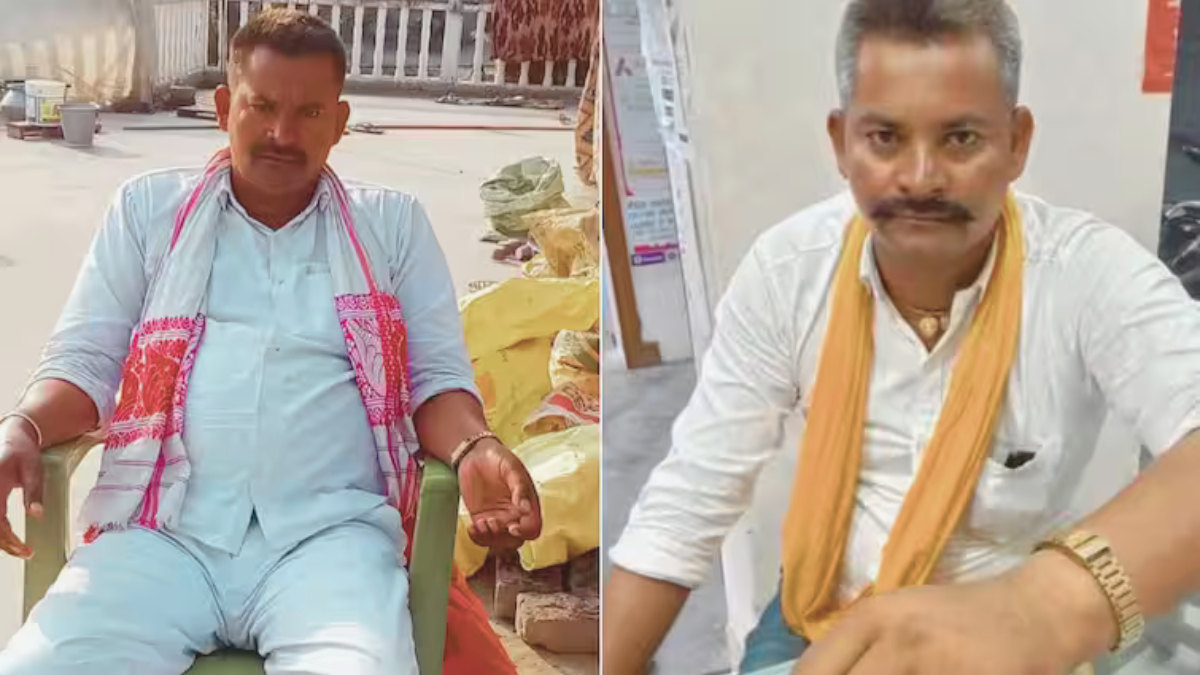 Samastipur Bihar ke Mohiuddinagar mein Sarpanch Sunil Kumar Rai ki goli maar kar hatya ke baad mauke par jaanch karti police team.