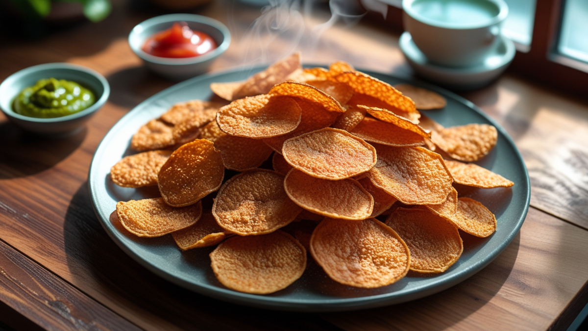 Suji Chips Recipe: मिनटों में तैयार करें क्रंची और टेस्टी सूजी चिप्स 2 Suji Chips Recipe: मिनटों में तैयार होने वाली सूजी चिप्स रेसिपी – कुरकुरे और टेस्टी हेल्दी स्नैक