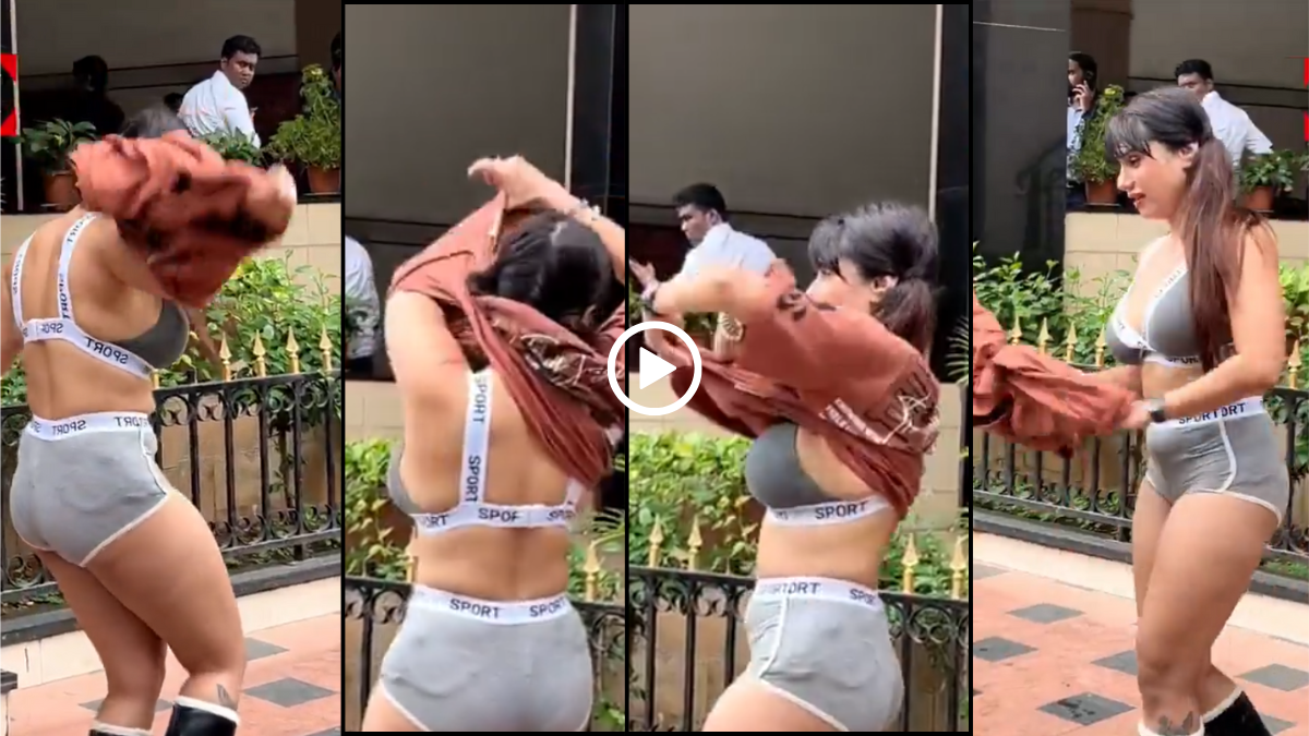 Taniya Chatterjee Hot Video में अंधेरी मुंबई की सड़क पर पोज देतीं एक्ट्रेस का वायरल मोमेंट