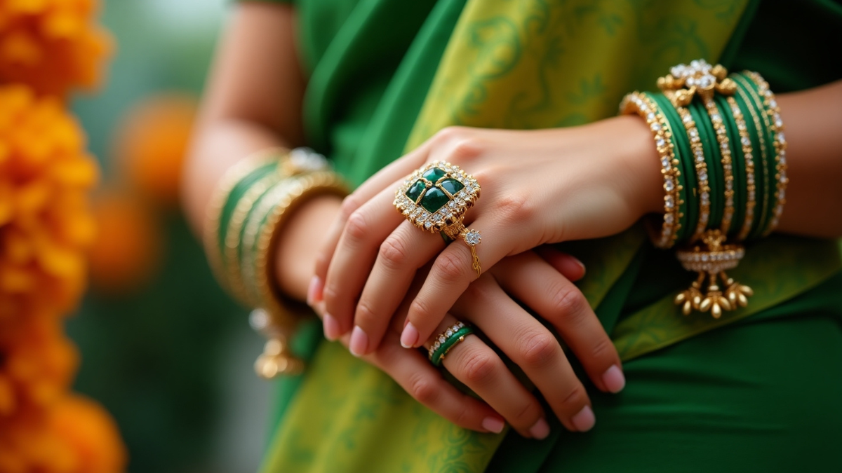 Trending Green Chura Designs: सावन और तीज पर ट्रेंडिंग ग्रीन चूड़ा डिजाइन जो बढ़ाएं आपका रॉयल लुक 3 Green Chura Designs For Teej And Sawan 2025 – Elegant And Trendy Bridal Look