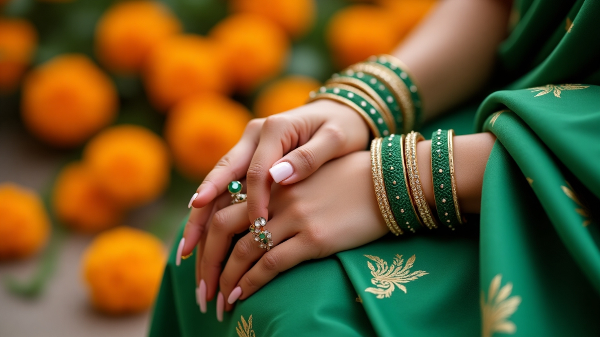 Trending Green Chura Designs: सावन और तीज पर ट्रेंडिंग ग्रीन चूड़ा डिजाइन जो बढ़ाएं आपका रॉयल लुक 7 Green Chura Designs For Teej And Sawan 2025 – Elegant And Trendy Bridal Look