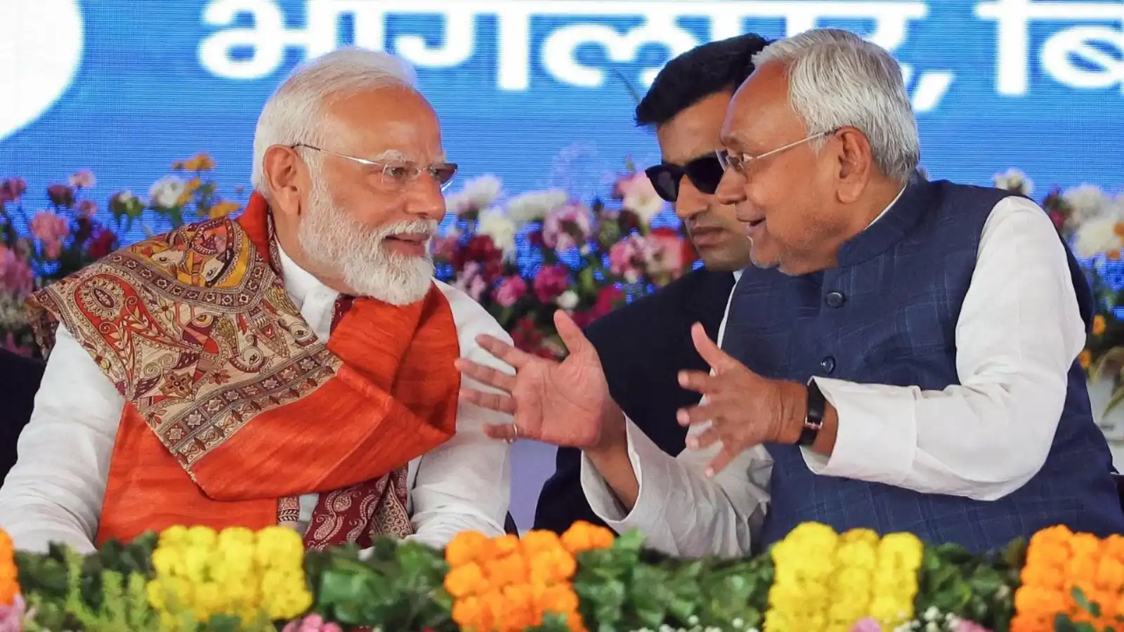 बिहार विधानसभा चुनाव 2025 के लिए NDA कार्यकर्ता सम्मेलन की तस्वीर