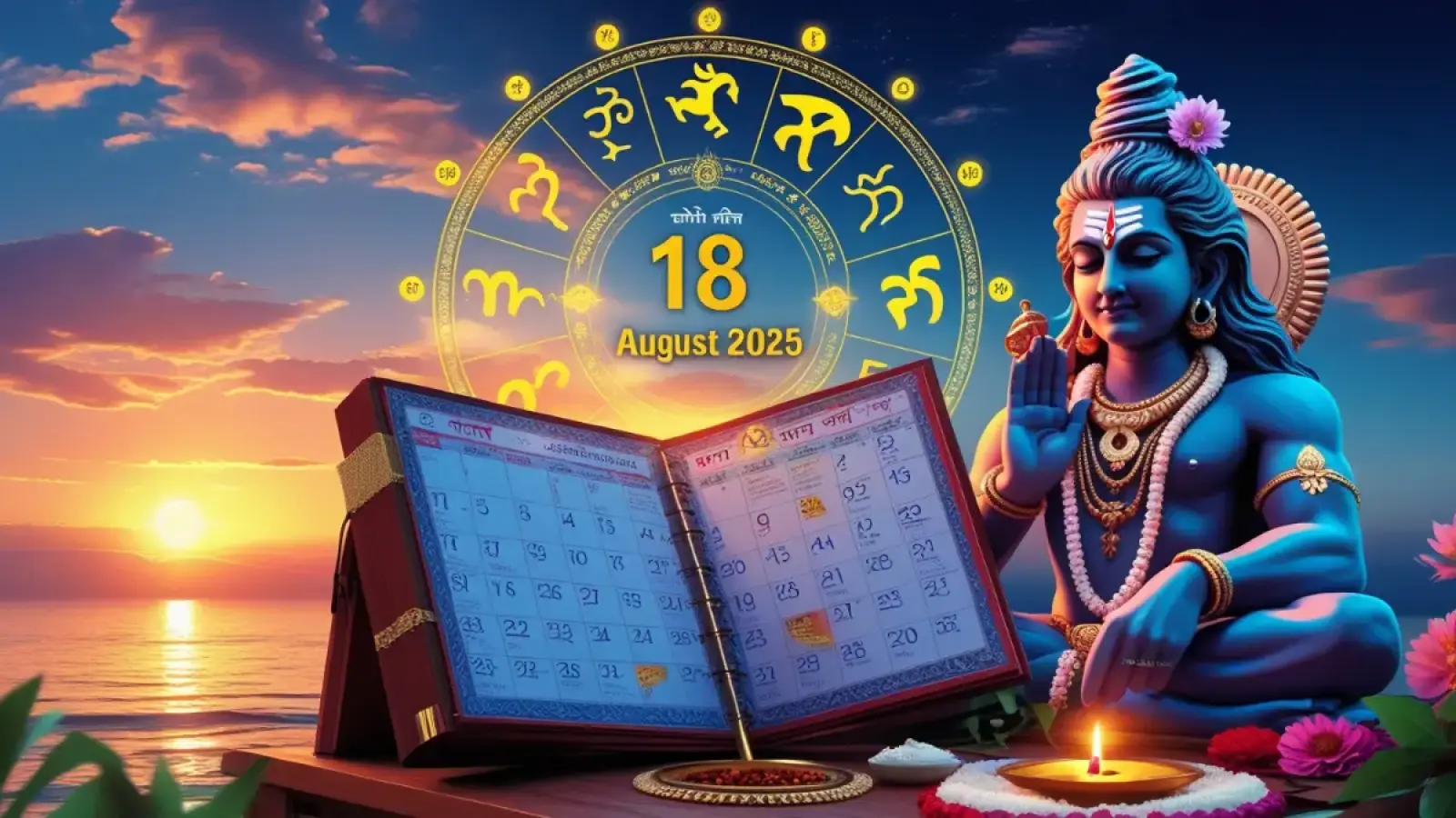 Aaj ka Panchang 18 August 2025 आज का शुभ-अशुभ मुहूर्त, सोमवार व्रत और नक्षत्र जानकारी